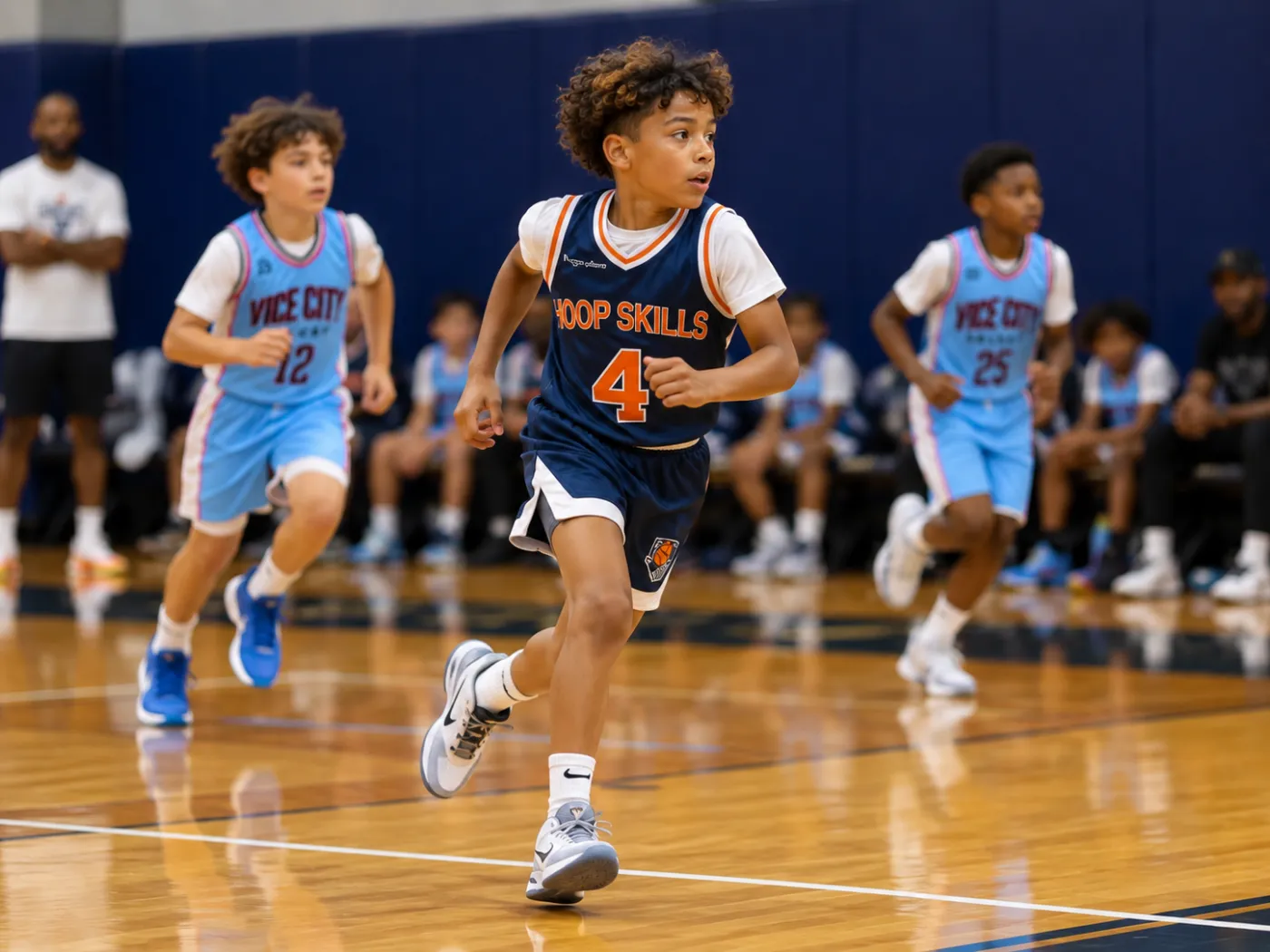 Hoop Skills player sprinting in transition